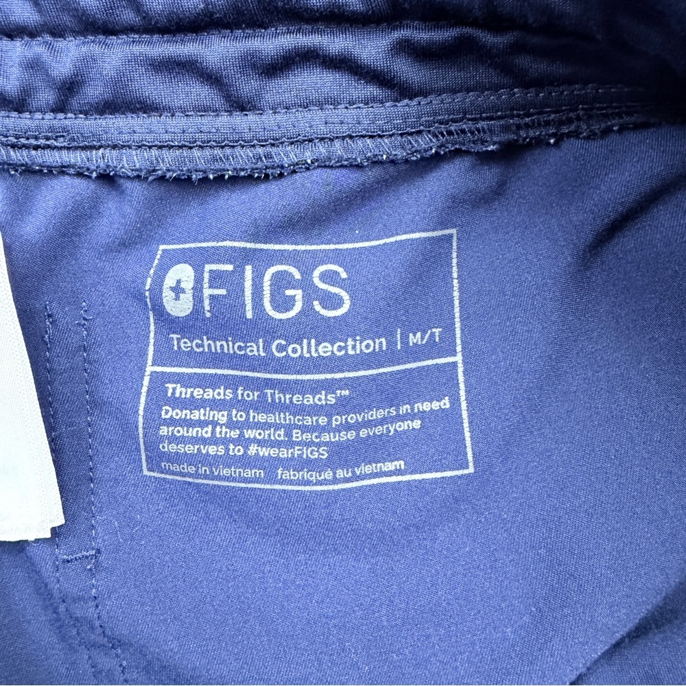 Figs Navy Drawstring Jogger Pants Set of 2 - Picture 10 of 14